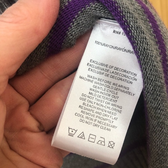 DKNY open front waterfall cardigan Girls size XL - Picture 6 of 10